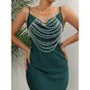 Nuevo accesorio de cuello para traje de baño de mujer AYJ con perlas, estilo sexy de vacaciones europeo y americano transfronterizo, accesorio de tira 22625