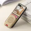 Adecuado para funda de teléfono móvil Moto Razr70, tarjetero magnético, funda completa de cuero Razr60, funda protectora Samsung Zflip8
