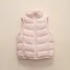 Chaleco Infantil Simple de Plumas de Pato Blanco 90 Pinghu Chixin Chaqueta de Color Sólido Chaleco con Cuello Alto Chaleco Abrigo Cálido