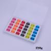 Bobina de Máquina de Coser Doméstica en Caja 2518P Bobina de Plástico Transparente de Colores Carrete de Hilo de 9 Colores Bobina Doméstica