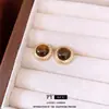 Pendientes Redondos de Resina con Aguja de Plata Estilo Milad, Pendientes Retro Simples de Alta Gama, Pendientes de Moda y Elegantes para Mujer, Diseño de Nicho