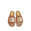 Zapatillas Bordadas de Suela Fina G Home 2024 Nuevas de Una Línea Calzado de Plataforma Plana Casual Aumentadoras Calzado con Letras para Pareja