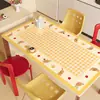 Jogos americanos temáticos de desenhos animados, toalhas de mesa de vidro macio em PVC, toalhas de mesa, sem lavagem, à prova d'água e resistentes a óleo para mesas de centro, protetores de mesa
