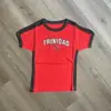Nuevo Top Azul de Verano/Primavera Europeo y Americano, Delgado, Ajustado, Estampado de Letras, Y2K, Camiseta de Verano para Mujer con Ombligo al Aire, Sexy Transfronterizo