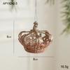 Pingente de casa de alce com glitter de Natal, decorações de Natal, decoração de árvore de Natal, suprimentos de atmosfera, enfeites por atacado