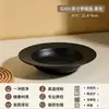 Juegos de cuencos y platos de color sólido con patrón de roca, decorados con bajo vidriado, juegos de vajilla de cerámica, juegos de cuencos y platos de alta gama para bricolaje para uso doméstico