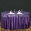 Toalha de Mesa de Lantejoulas Transfronteiriça Aniversário Casamento Hotel Toalha de Mesa Lantejoulas Simples Redonda Atacado Decoração de Lantejoulas Versão Completa
