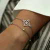 Transfronteiriça Europa e Estados Unidos e Estados Unidos venda quente 5 peças pulseira terno mulheres liga redonda conta corrente caixa corrente simples moda pulseira