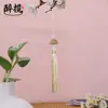 Venda Direta de Fábrica Pingente em Forma de Leque Dobrável com Franja de Borlas e Contas Estilo Antigo Tendência Acessórios DIY Feitos à Mão Pingente
