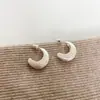 Pendientes Medievales Europeos y Americanos de Luna Escarchada para Mujer, Pendientes de Circonita Microincrustada, Diseño de Nicho, Pendientes de Lujo Accesible de Alta Gama