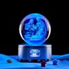 Venta al por mayor transfronteriza nacimiento de Jesús 3d tridimensional grabado láser bola de cristal adornos de luz nocturna luminosa