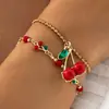 Joyería Europea y Americana, Collar de Cerezas de Perlas de Imitación de Lujo Ligero, Collar Multicapa Versátil de Gama Alta, Venta al por Mayor para Comercio Exterior