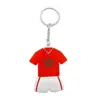 Souvenir de la Copa Mundial 2026 de EE. UU., Canadá y México Llavero de Jersey Suave de PVC Colgante para Aficionado con Bandera Canadiense