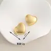 Acero Inoxidable Estilo Coreano Nicho Estilo Fresco Creativo Plegado Amor Pendientes para Mujer Joyería de Lujo Ligero Temperamento Pendientes Venta al por Mayor