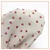 Vestido de Tecido Estampado Coração Pequeno de Cânhamo Hibisco Vestido Camisa Pequeno Saia Longa Padrão de Bolinhas Feminino Tecido