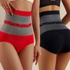 Calcinha Térmica Modeladora Sem Costura de Cintura Alta para Controle da Barriga Plus Size Transfronteiriça Feminina