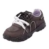 Mocasines Casuales para Mujer 2026 Otoño Retro Punta Redonda con Cordones Versátiles que Aumentan la Altura Modernos de Moda Parte Superior de Cuero Zapatos para Mujer C9013