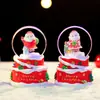 Bestseller transfronterizo: Bola de cristal de postre navideño, mini bola de agua de colores brillantes, adorno de escritorio, decoración de luz ambiental