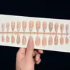 Adesivos de Unha Europeus e Americanos com Padrão Irregular para Travessia de Fronteira, Unhas Postiças de Luxo Personalizadas para Meninas da Moda