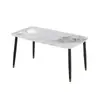Mesa de Jantar em Ardósia Combinação Moderna Simples Estilo Italiano Mesa de Jantar para Casa Apartamento Pequeno Mesa de Jantar Retangular Simples