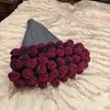 Manta Kit de Material DIY com Buquê de Rosas e Lírios Cor Degradê Presente Criativo para Namorada ou Melhor Amiga