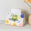 Venta al por mayor de fábrica explosiones hoy feliz para siempre buena suerte caja de pañuelos sala de estar mesa de comedor dormitorio caja de papel para servilletas
