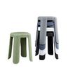 Taburete de plástico creativo moderno para el hogar, taburete cuadrado simple para comedor, engrosado, apilable, taburete para vestidor, moda de lujo ligero