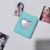 Fornecimento de fábrica álbum de fotos coreano MINI de 3 polegadas individual Macaron amor coração oco estrela PVC caça de estrelas livro de armazenamento de cartões pequenos