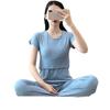 Traje de Maternidad para Primavera y Verano Moda Camiseta de Manga Corta de Dos Piezas para Salir Elegante Chaqueta de Primavera y Verano Holgada Talla Grande