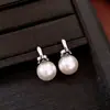 Pendientes de Plata con Perlas Estilo Francés Vintage, Pendientes Sencillos y Versátiles con un Toque de Lujo Ligero y Sensación de Alta Gama, Diseño Único