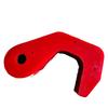Pinza de Elevación Tipo Qs 2t/3 Toneladas/5 Toneladas Pinza de Elevación Recubierta de Goma Gancho Curvo de Poliuretano Gancho Antideslizante Cadena Tirador Manual