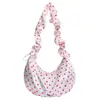 Bolsa de Satín Nube Nueva Primavera 2026 para Mujer Estilo Coreano Estilo Perezoso Bolso Cruzado Bolso de Hombro Plegado Casual