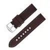 Correa de Reloj de Cuero Curtido Vegetal Personalizada de Fábrica, Accesorios de Reloj con Textura de Grano, Hebilla de Pasador de Acero Inoxidable, Correa de Reloj Apple con Pasadores de Liberación Rápida