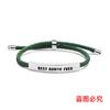 Pulsera Europea y Americana Multicolor de Cuerda Trenzada Transfronteriza, Regalo Conmemorativo de Navidad para la Tía, Pulsera de Acero Inoxidable Grabada