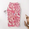 Ebay transfronterizo deseo OL temperamento falda lápiz estampado digital para mujer falda falda falda de cadera generación pelo