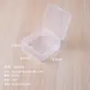 Variedad de caja de almacenamiento cuadrada de plástico transparente caja pequeña vacía de PP caja de embalaje para anzuelos de pesca piezas de equipo de pesca caja de joyería