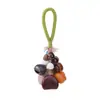 Nuevo Llavero Sonajero de Cáscara de Fruta de Planta Natural Colgante para Bolso de Coche Estilo Vintage Joyería de Sanación Acústica Accesorio