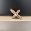 Zuecos Dorados de Alta Gama con Lazo de Perlas, Hebilla Integrada de Pedrería de Lujo Estilo Ballet, Decoración Desmontable