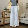 Pantalones de maternidad de verano Yamamoto Rectos de pierna ancha Estilo coreano Versátiles Nuevos Pantalones cortos de encaje para maternidad