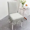 Funda de silla universal para cuatro estaciones para uso en el hogar, respaldo antideslizante todo en uno, funda de silla de comedor integrada, elástica y engrosada