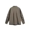Ropa Vintage Yidao Otoño 2026 Nuevo Retro Americano Diseño de Camisa a Cuadros Falsa de Dos Piezas Chaqueta de Trabajo para Hombre