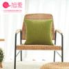 Funda de almohada lisa de textura de algodón y lino minimalista japonesa coreana, tela de color sólido, funda de cojín para sofá, producto nuevo, venta al por mayor