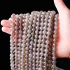Cuentas de ágata amarilla natural, ensartadas juntas, hebra larga de cuentas sueltas, cuentas redondas, collar, joyería de jade, pulsera DIY, producto semiacabado