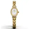 Relógio Feminino Mia de Pulseira de Aço Transfronteiriça, Pequeno Relógio Dourado Cravejado de Diamantes e Estrelas, Relógio Feminino Exquisito e Simples com Mostrador Pequeno em Madrepérola