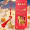 O popular chaveiro dourado da Shuibei é um item indispensável para decoração de carros e um ótimo presente para namoradas, perfeito para eventos corporativos.