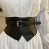 Cinto Feminino Decorativo para Vestidos e Casacos, Design Prático e Elegante, Cinto Largo Preto para Cintura, Elástico e Versátil, Adequado para Suéteres e Cintos de Couro