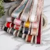 Cinta Coreana Doble Color Borde Ancho Grano de Madera Poliéster Algodón Cinturón Accesorios para el Cabello diy Material para Lazos Empaque Accesorios de Ropa Cinta
