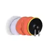 Esponja de Polimento para Detalhamento Automotivo / Roda de Polimento Auto-Adesiva Ondulada Plana de 3/4/5/6/7 Polegadas Bola Esponja para Enceramento