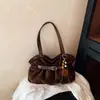 Elegante y minimalista bolso tote de gamuza para ir al trabajo, nueva colección de invierno 2026, gran capacidad, bolso de hombro, bolso de mano y bolso de axila para mujer