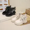 Botas Martin para niños, nueva colección otoño/invierno 2026, botas de cuero para niñas, estilo británico, botines sencillos para bebé, botas de trabajo, botines alados